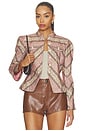 view 2 of 6 Denim Avril Jacket in Amour Pink Multi
