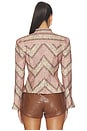 view 5 of 6 Denim Avril Jacket in Amour Pink Multi