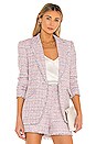 view 1 of 5 Boucle Khloe Blazer in Pink Multi