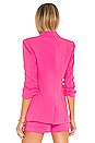 view 4 of 5 Crepe Khloe Blazer in Acid Pink