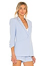 view 3 of 5 Crepe Khloe Blazer in Periwinkle Flower