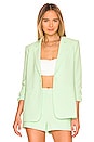 view 1 of 5 Crepe Khloe Blazer in Mint