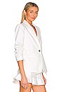 view 3 of 5 Denim Khloe Blazer in White