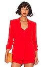 view 2 of 5 Crepe Khloe Blazer in Chili Pepper