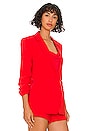 view 3 of 5 Crepe Khloe Blazer in Chili Pepper