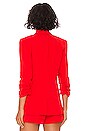 view 4 of 5 Crepe Khloe Blazer in Chili Pepper