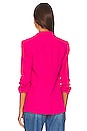 view 4 of 5 Crepe Khloe Blazer in Hot Magenta
