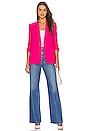 view 5 of 5 Crepe Khloe Blazer in Hot Magenta