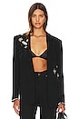 view 1 of 6 VESTE BOUQUET DE PLUMES JAMILA in Black