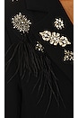 view 6 of 6 VESTE BOUQUET DE PLUMES JAMILA in Black