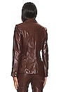 view 4 of 5 Faux Leather Louisa Jacket in Tobacco