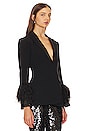 view 2 of 5 Sequin And Feather Cheyenne Blazer in Black & Black