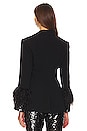 view 3 of 5 Sequin And Feather Cheyenne Blazer in Black & Black