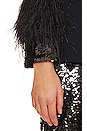 view 5 of 5 Sequin And Feather Cheyenne Blazer in Black & Black