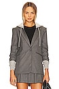 view 2 of 6 BLOUSON HOODED KHLOE in Charcoal & Heather Grey