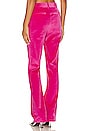 view 3 of 4 Chenille Velvet Kerry Pant in Pink Dahlia