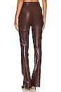 view 3 of 4 Faux Leather Norah Pant in Tobacco