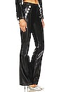 view 2 of 5 Faux Leather Rhinestone Suzette Pant in Black