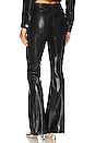 view 3 of 5 Faux Leather Rhinestone Suzette Pant in Black