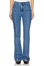 view 2 of 7 Denim Shailene Pant in Blue Haze