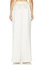 view 4 of 6 Georgia Satin Stripe Marne Pant in Ivory