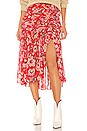 view 1 of 4 Kathleen Midi Skirt in Venetian Red Multi