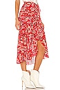 view 2 of 4 Kathleen Midi Skirt in Venetian Red Multi