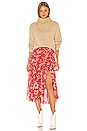 view 4 of 4 Kathleen Midi Skirt in Venetian Red Multi