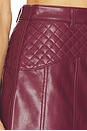 view 6 of 6 Faux Leather Claudia Skirt in Mulberry