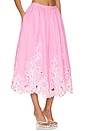view 2 of 6 FALDA BORDADA PAISLEY BLOOM ESPE in Rosewater Pink & White