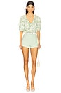 view 5 of 5 Ivy Paisley Seraphina Top in Ivory Multi