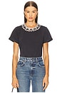 view 1 of 5 Necklace Washed Shrunken Tee in Washed Black