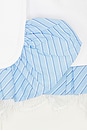 view 5 of 5 Jessie Stripe Le Petit Denim Roxie Vest in White & Multi
