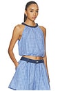 view 2 of 5 Cassidi Top in Bleu Crush & Ultramarine
