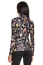 view 3 of 4 Sakura Turtleneck in Black & Multi