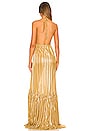 Chio Plisse Maxi Dress In Gold Revolve