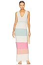 view 2 of 4 Colorblock Midi Dress in Print