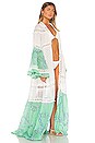 view 2 of 4 Macrame And Pom Pom Long Robe in Mint
