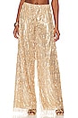 view 1 of 5 PANTALON PAILLETTES in Gold