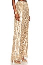 view 2 of 5 PANTALON PAILLETTES in Gold