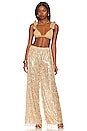 view 4 of 5 PANTALON PAILLETTES in Gold