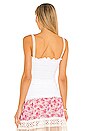 view 3 of 4 Smocked Tank Top in White