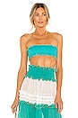 view 1 of 4 Smocked Top in Aqua