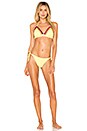 view 1 of 3 Triangle Bikini Set in Yellow Multi