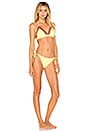 view 2 of 3 Triangle Bikini Set in Yellow Multi