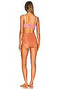view 3 of 4 Cutout Metallic Bikini Set Orange & Pink in Orange & Pink