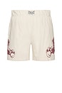 view 1 of 4 x Everlast Fame Garment Dyed Heavyweight Jersey Short in Oatmeal