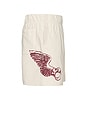view 3 of 4 x Everlast Fame Garment Dyed Heavyweight Jersey Short in Oatmeal
