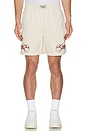 view 4 of 4 x Everlast Fame Garment Dyed Heavyweight Jersey Short in Oatmeal