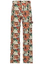 view 1 of 6 Stone Wash Tiger Cargo Pant in Jacquard